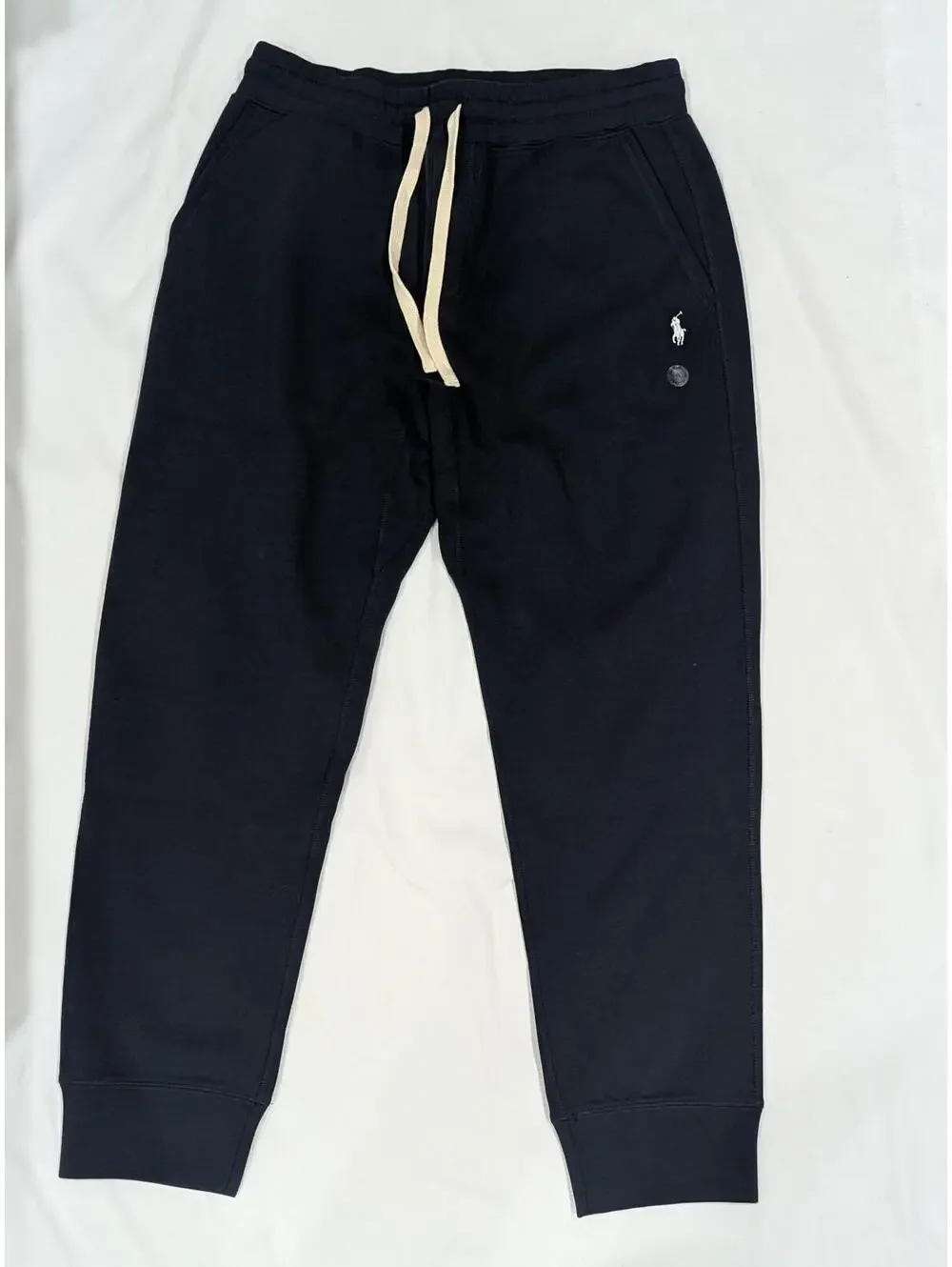 Polo Ralph Lauren Fleece Drawstring Pants Navy S NWT Cotton Pony